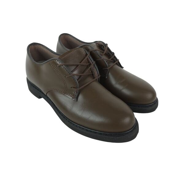 Altama O2 Oxford Womens 8M Brown Leather 609314 Plain Toe Shoes - Picture 1 of 12